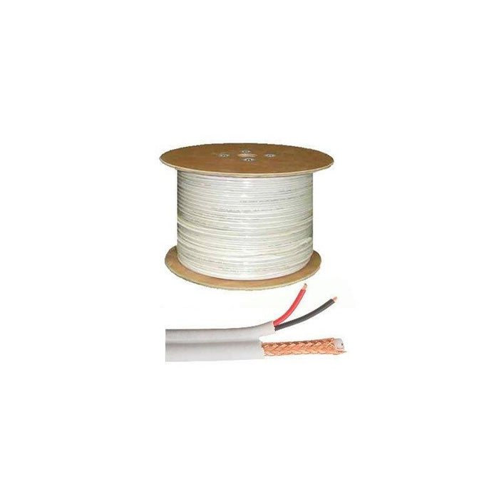 Bobina De Cable Siamés : Rg-59 + Alimentación . Diametro 6mm