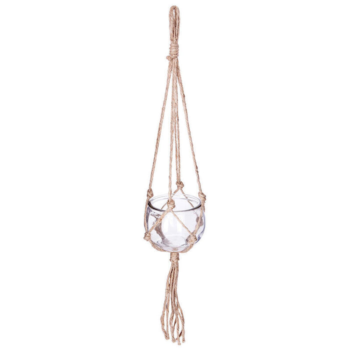 Bola De Cristal Y Colgante De Yute Ø10.5cm