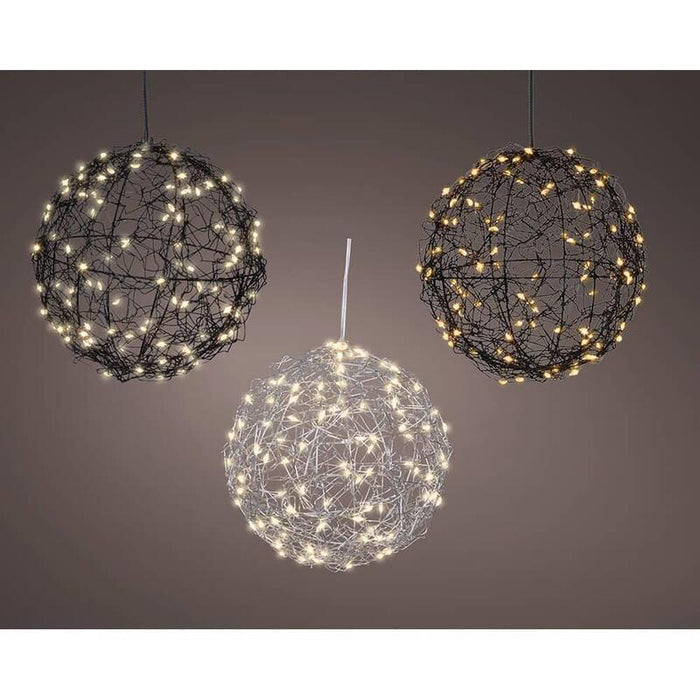 Bola Led Metal, Colores Surtidos, Exterior, Ø15 Cm