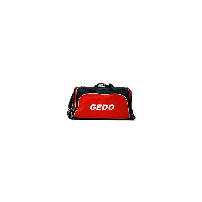 Bolsa De Deporte Gedo Milan Trolley 4 Departamentos Ruedas Color Negro Y Rojo