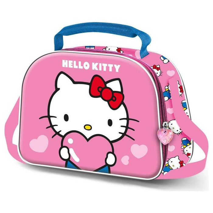 Bolsa Portameriendas 3d Heart Hello Kitty