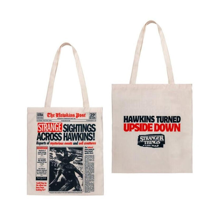 Bolsa Tote Stranger Things Hawkins Turned Upside Down