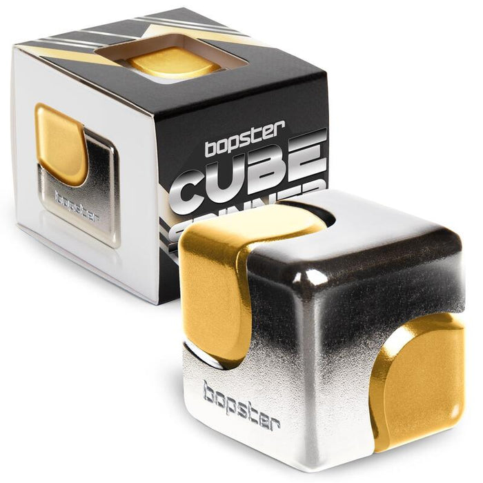 Bopmer - Fidget Spinner Cube - Silver & Gold