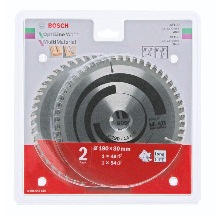 Bosch 1x Optiline Wood + 1x Juego De Hojas De Sierra Para Varios Materiales