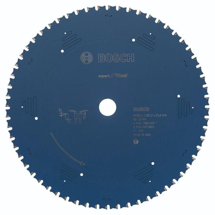 Bosch Hoja De Sierra Circular Expert Para Acero, 305mm 2608643060