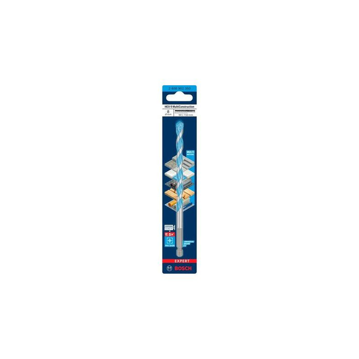 Bosch Professional Expert Hex-9, Ø 8 Mm, Longitud Útil 90 Mm 2608902350