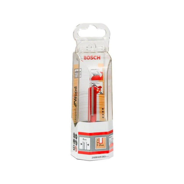 Bosch Professional Fresa Ranuradora Expert Para Madera, Ø 10 Mm, Longitud Útil 31,8 Mm, Eje Ø 8 Mm, Doble Filo