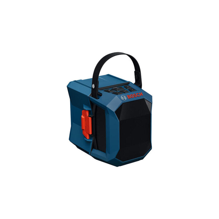 Bosch Professional Gpb 18v-1 C Incl. Tapa De Batería, Altavoz Azul/Negro, Bluetooth, Usb-C, Sin Batería Ni Cargador 06014a7001