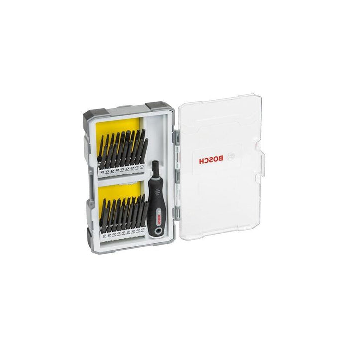 Bosch Professional Juego De Destornilladores Con Mango, 1/4", 37 Piezas, Juego De Puntas Extralargas 2607017320