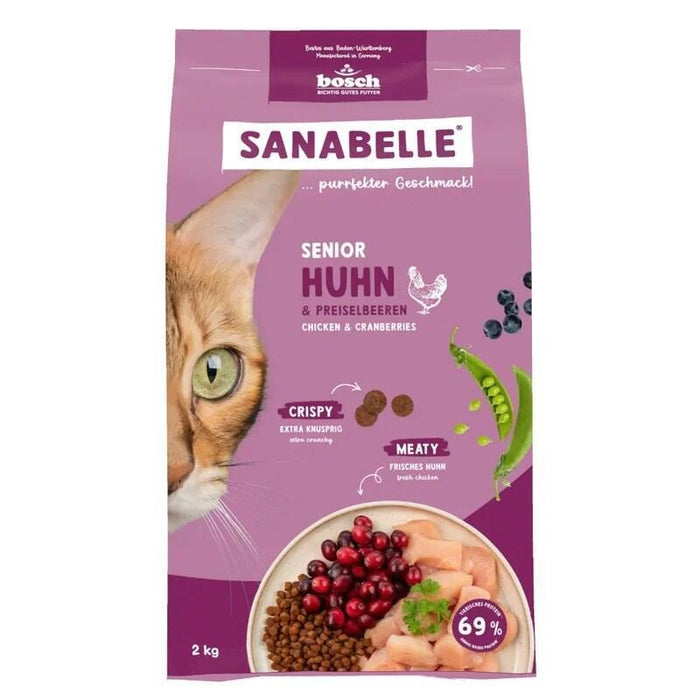 Bosch Sanabelle Senior Chicken & Cranberries - Comida Seca Para Gatos - 2kg