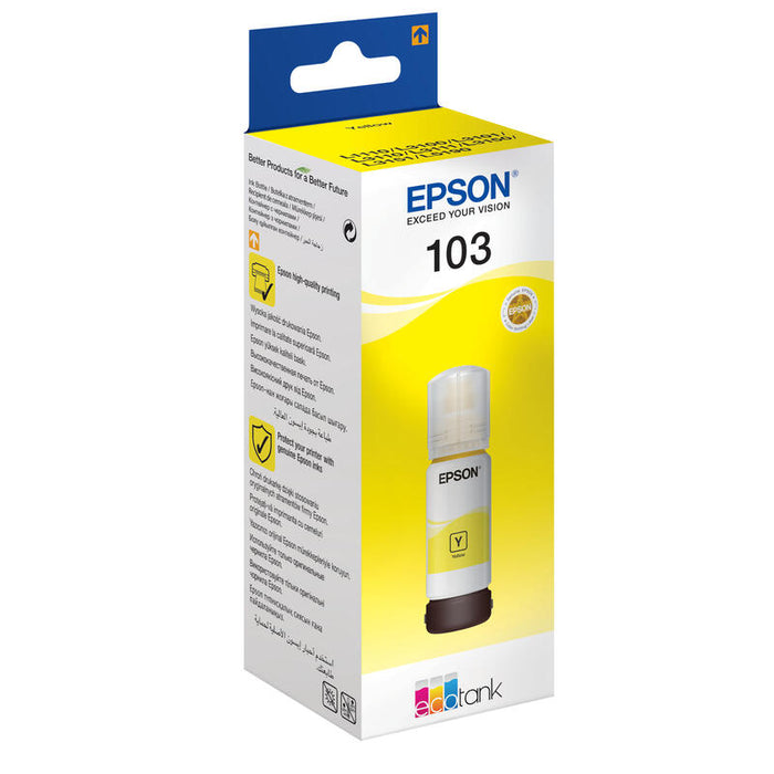 Botella Original Epson 103 Amarillo - C13t00s44a10 Ml-65