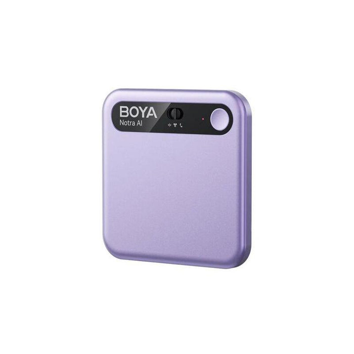 Boya Notra Ai Powered Audio Transcripter, Summanizer And Wireless Note Recorder, 64gb, Purple Eu