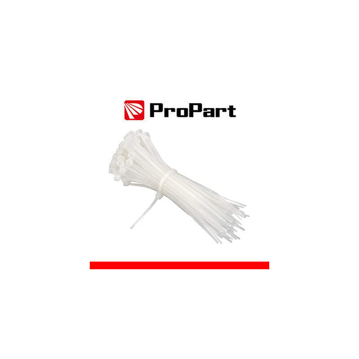 Bridas Nailon Electricista 4,8x300mm Blanco 100uds