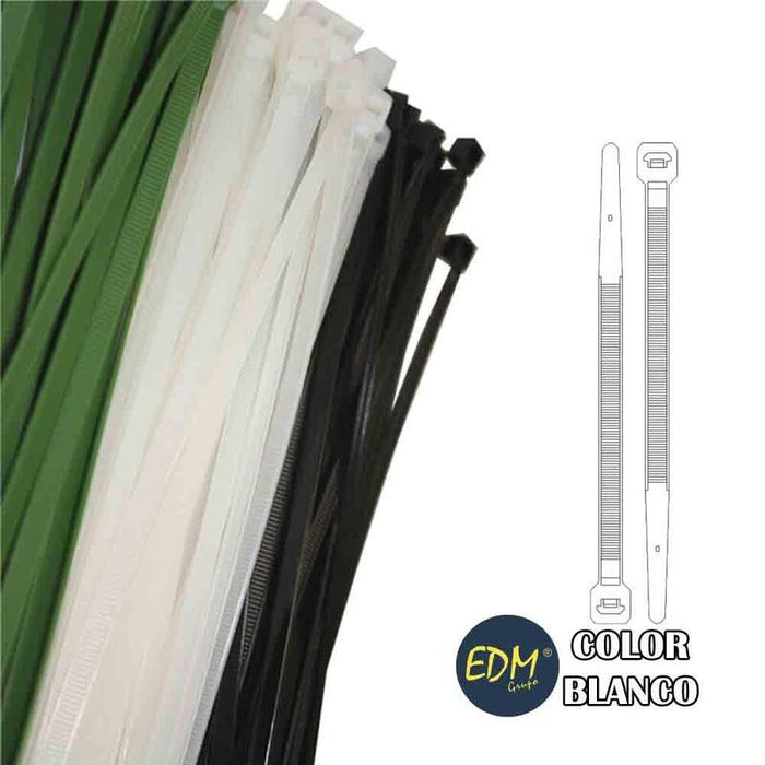 Bridas Natural 380x4,8mm (Bolsa 100 Unid.) Nylon Alta Calidad