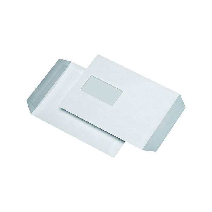 Briefumschlag Din C5 M. Fenster Selbstklebend Blanco 162x229mm Pg=500s