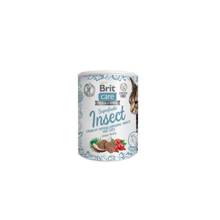 Brit Care Cat Snack Superfruits Insect - Golosina Para Gatos - 100 G