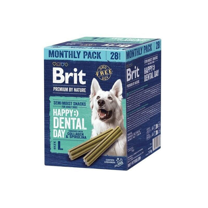 Brit Premium By Nature Dog Dental Snacks L - Premio Para Perros - 28 Uds.