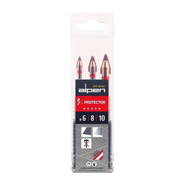 Broca Alpen C Protector 3-Tlg. 6-8-10