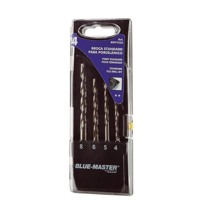 Brocas Standard Porcelánico Ø4-5-6-8 Mm, Juego 4 Piezas