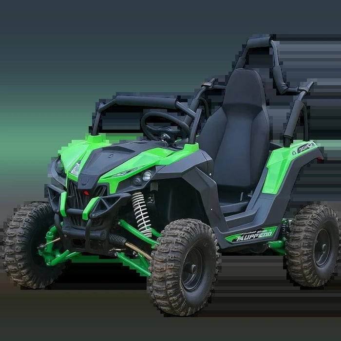 Buggy Utv Todoterreno 48v Verde - Coche Eléctrico Para Niños