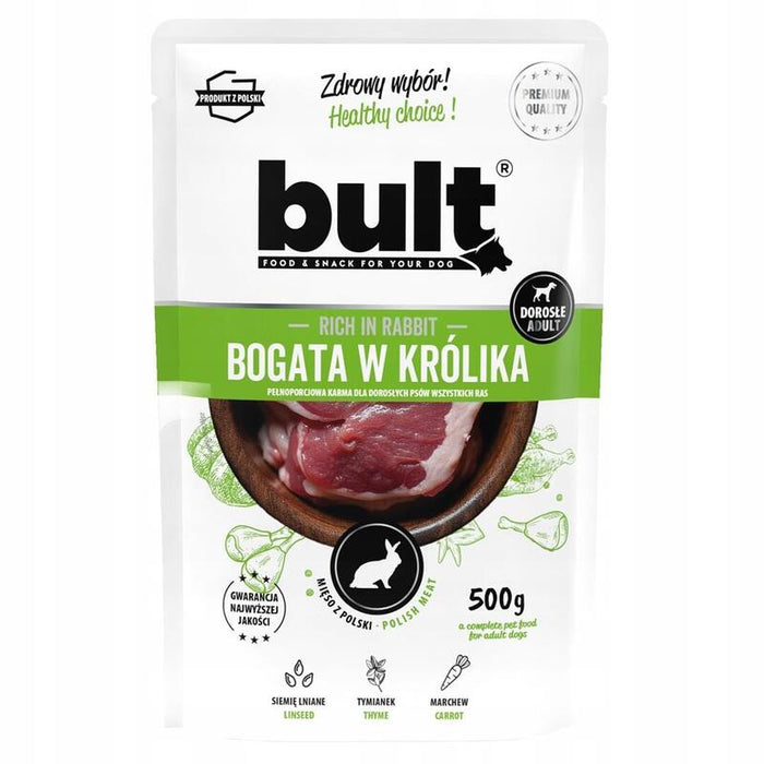Bult Sobre Rico En Harina De Conejo Alimento Húmedo Para Perro 500g