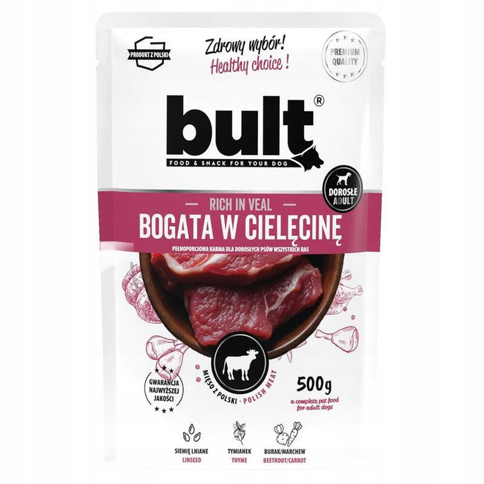 Bult Sobre Rico En Ternera, Comida Húmeda Para Perro 500g