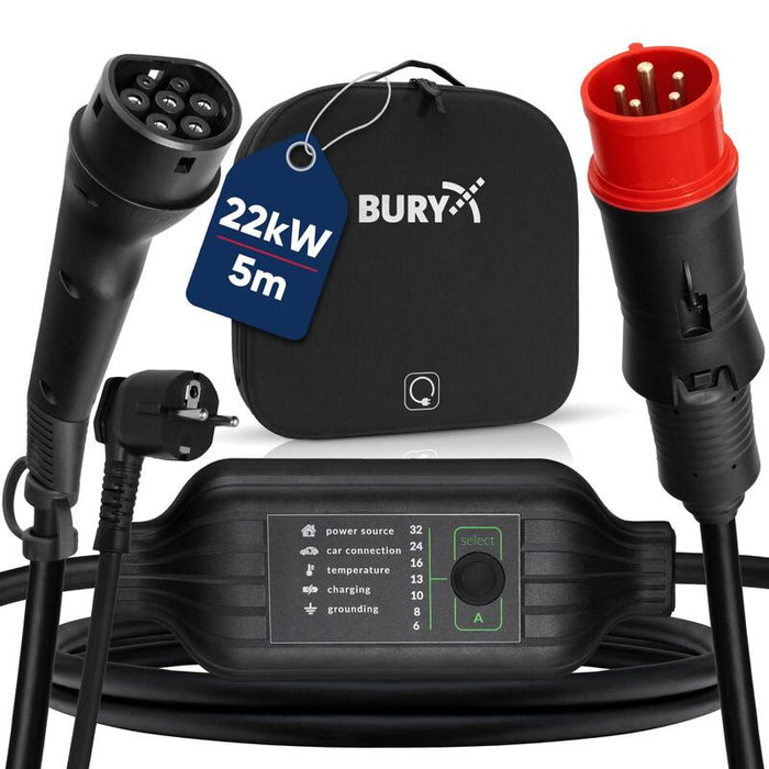 Bury Powerflash Tragbare Ladestation Pf9050 Set Eu