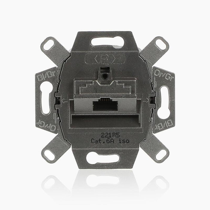 Busch Jaeger 0218 11-101 Uae-Anschlussdosen Kat.6 1f Metal