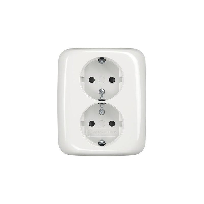 Busch Jaeger 202 Eujb-214 Doble Toma De Corriente Schuko