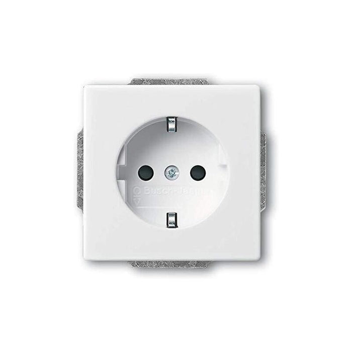 Busch Jaeger 2300 Eucb-84 Schuko Tomas De Corriente Inserto, Blanco Estudio, Solo