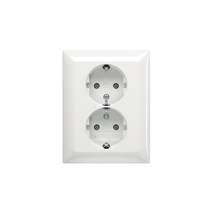 Busch Jaeger Bj 202 Euj-914 Schuko® Doppelsteckdose. Volle Abdeckung