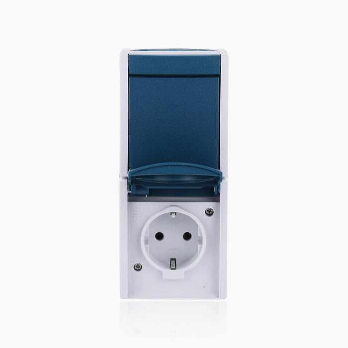 Busch Jaeger Ocean - Toma De Corriente Kombination Interruptor Basculante - Ap *Gris Azul Verdoso*