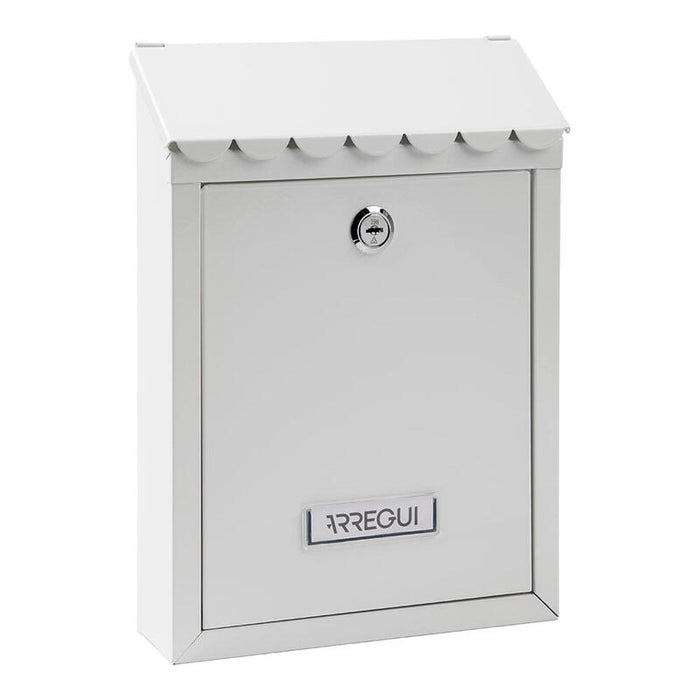 Buzón Individual Exterior, Pequeño, Civic, Acero, Blanco, 21,6 X 8 X 30 Cm