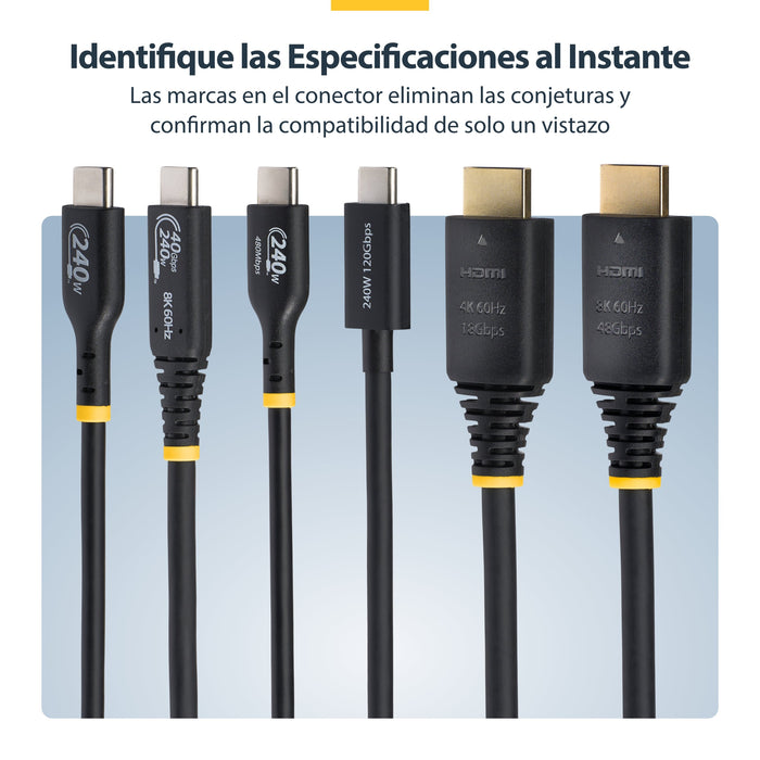 EAN 65030920216 - StarTech.com HDMI21-CBL-8K60-50CM cable HDMI 0,5 m HDMI tipo A (Estándar) Negro imagen 10