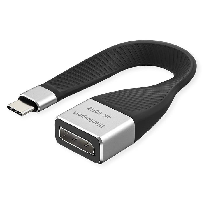 EAN 7630049621428 - ROLINE 12033240 0,13 m USB Tipo C DisplayPort Negro imagen 1