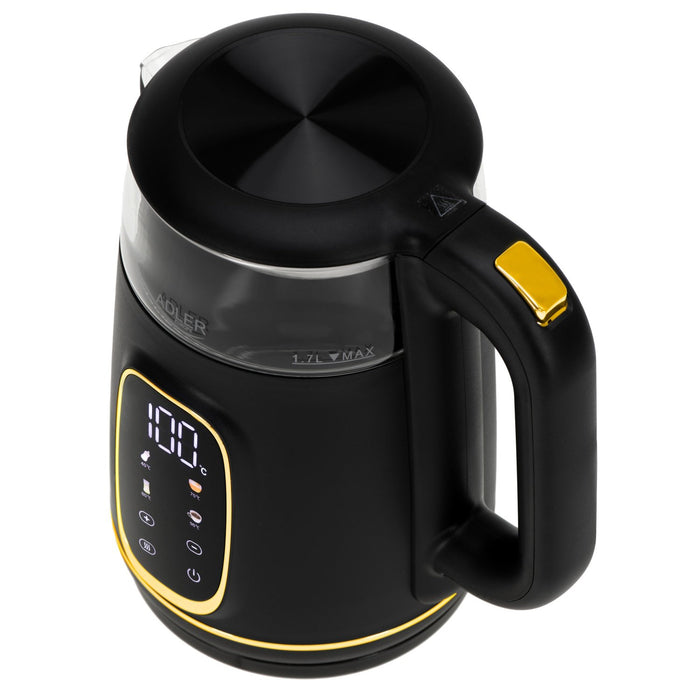 EAN 5905575907806 - Adler D 1305 BG tetera eléctrica 1,7 L 2200 W Negro, Transparente, Oro imagen 4