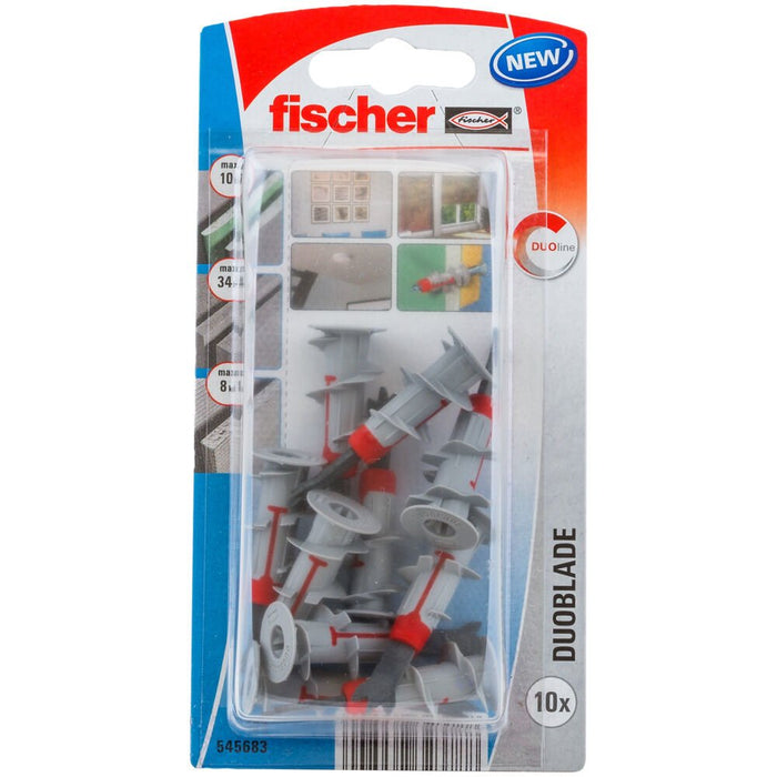 EAN 4048962323788 - Fischer 545683 tornillo de anclaje y taco 10 pieza(s) Enchufe de pared 44 mm imagen 1