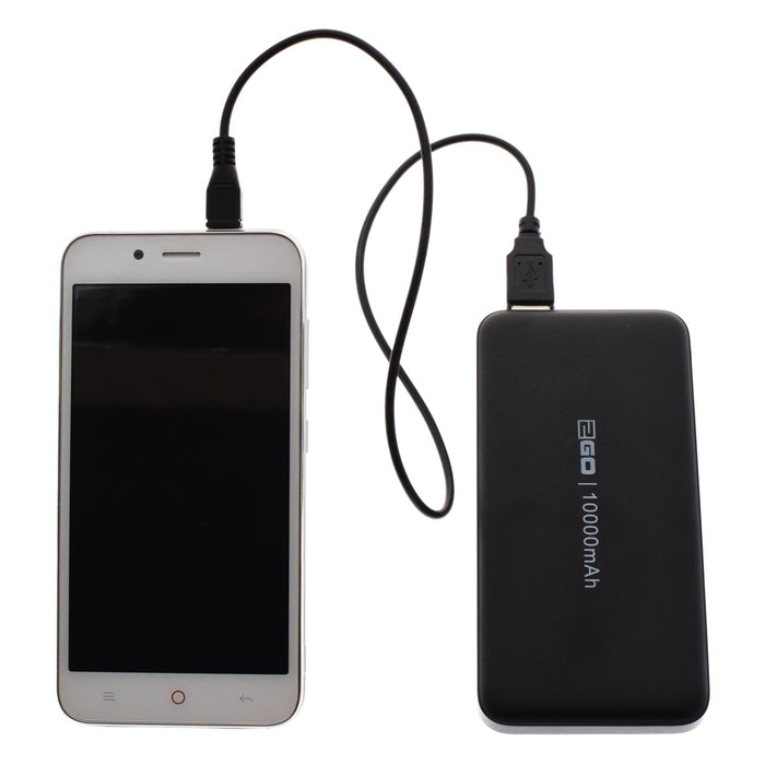 EAN 4010425959445 - 2GO 795944 batería externa Polímero de litio 10000 mAh Negro imagen 2