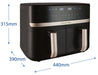 EAN 5038061168167 - Russell Hobbs SatisFry Dual Basket Heißluftfritteuse Doble 9 L Independiente 2800 W Freidora de aire cali imagen 4