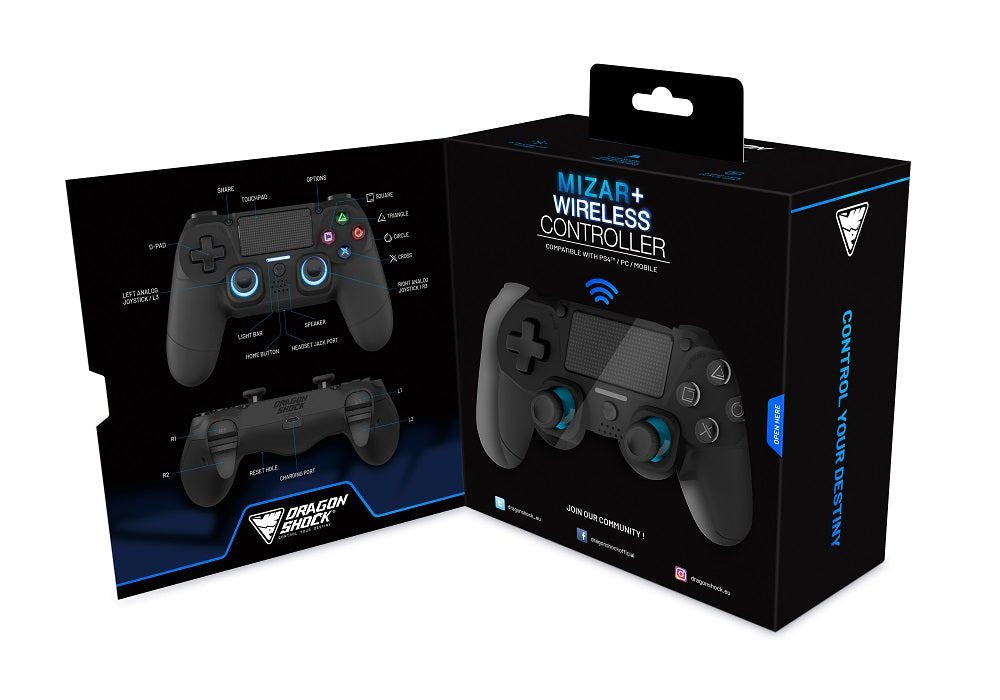 EAN 5425025595235 - Dragonshock Mizar+ Negro Bluetooth Gamepad Analógico/Digital PC, PlayStation 4, Android imagen 8