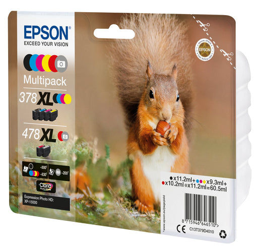 EAN 8715946646510 - Epson Squirrel 478XL cartucho de tinta 1 pieza(s) Original Alto rendimiento (XL) Negro, Cian, Magenta, Am imagen 2