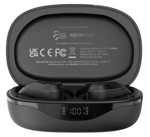 EAN 5060746170011 - Boompods Sportpods Ocean Auriculares True Wireless Stereo (TWS) gancho de oreja Llamadas/Música Bluetooth imagen 1