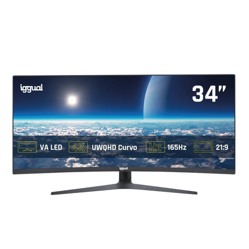 EAN 8435364319543 - iggual IGG319543 pantalla para PC 86,4 cm (34") 3440 x 1440 Pixeles Wide Quad HD LED Negro imagen 1