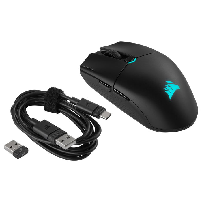 EAN 840006657545 - Corsair KATAR ELITE Wireless ratón Juego mano derecha RF Wireless + Bluetooth + USB Type-A Óptico 26000 DP imagen 6