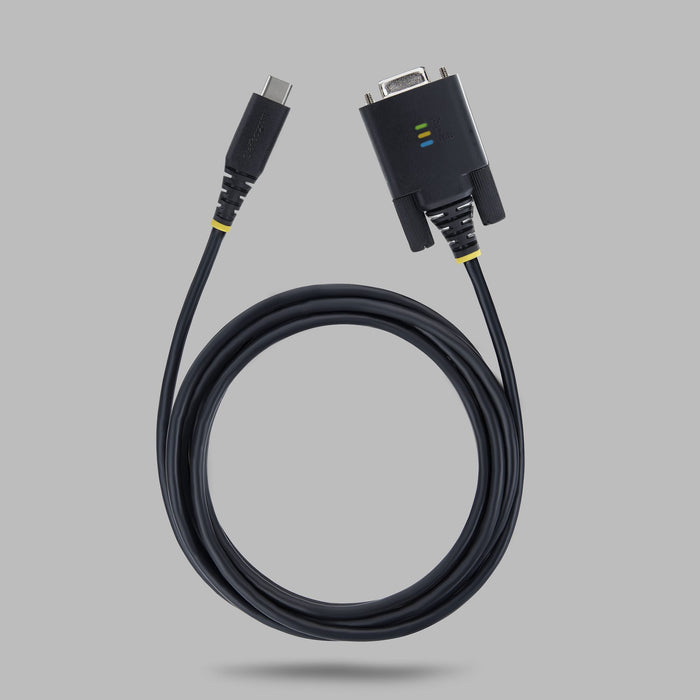 EAN 65030898430 - StarTech.com 1P6FFC-USB-C-SERIAL cable de serie Negro USB Tipo C RS-232 imagen 5