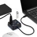 EAN 5704174634812 - eSTUFF GLB235402 hub de interfaz USB 3.2 Gen 1 (3.1 Gen 1) Type-C 5000 Mbit/s Negro imagen 3
