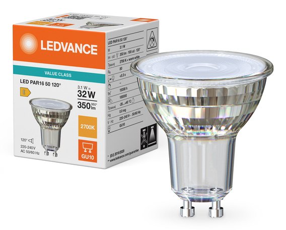 EAN 4099854458088 - Osram LED PAR16 P lámpara LED Blanco cálido 2700 K 3,1 W GU10 E imagen 3