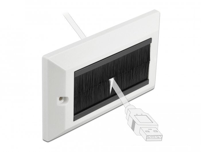 EAN 4043619664924 - DeLOCK 66492 placa de pared y cubierta de interruptor Blanco imagen 3