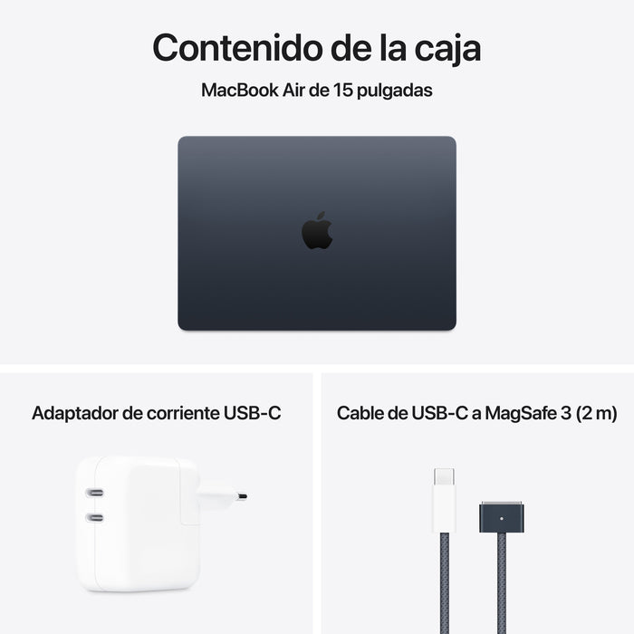 EAN 0195949842153 - Apple MacBook Air Apple M M4 Portátil 38,9 cm (15.3") 16 GB 256 GB SSD Wi-Fi 6E (802.11ax) macOS Sequoia  imagen 11
