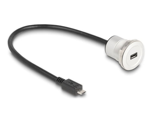EAN 4043619881840 - DeLOCK 88184 cable USB USB 2.0 0,3 m USB B Negro, Plata imagen 1
